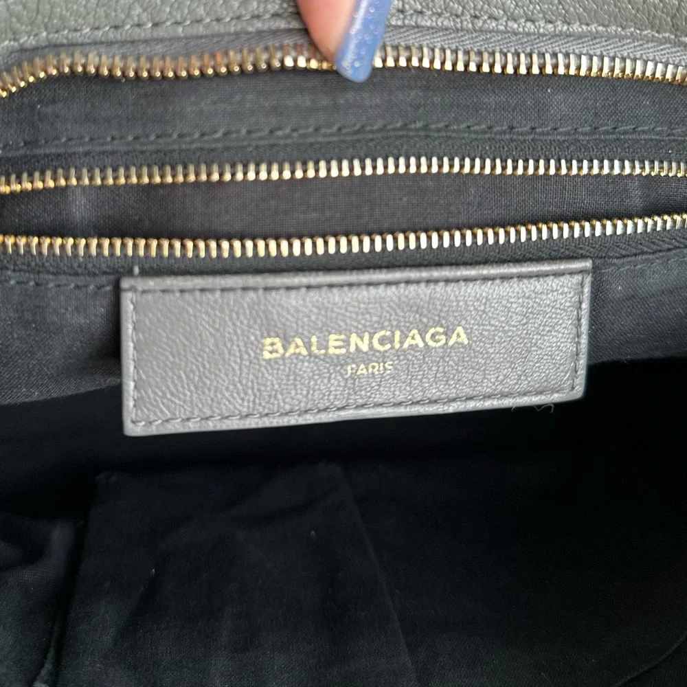 Balenciaga City Classic Metallic Edge Hardware Mini - Gray - Picture 15 of 16